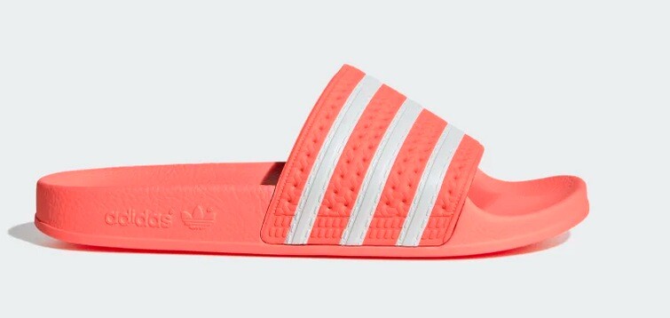 Новые ЖЕНСКИЕ 7 шлепанцы Adidas ADILETTE Semi Flash Orange EG5008