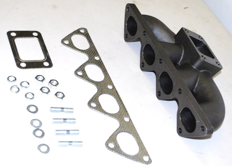 Colector de hierro fundido apto para motor HONDA Civic CRX Integra serie B turbo B-16 B-18 Foto 2 de 3