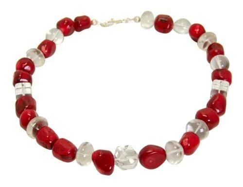 Edelstein Koralle Echtschmuck-Ketten