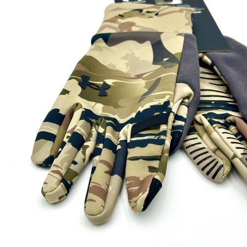 Under Armour Early Season Storm Liner Barren Camo Hunt Gloves 1377509-989 L - Picture 2 of 12