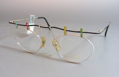 Vintage Italian CLOTHESPIN Eyeglasses by Casanova 021318 90's Taxi ST-2 02 1116