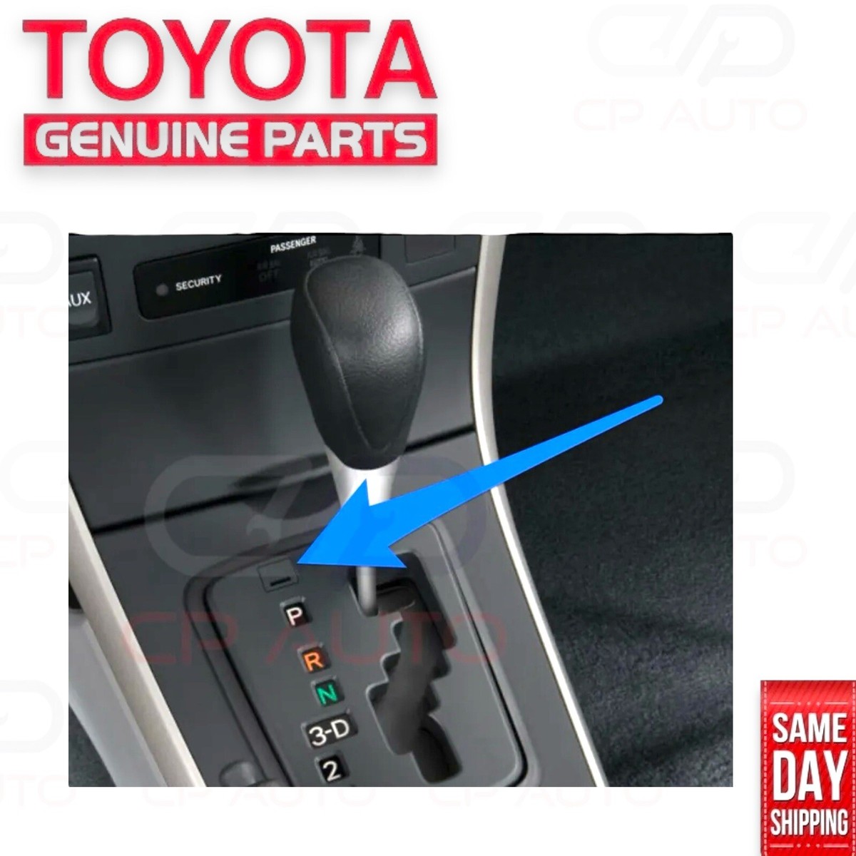 09 - 13 TOYOTA COROLLA SHIFT LOCK RELEASE BUTTON BLACK COVER