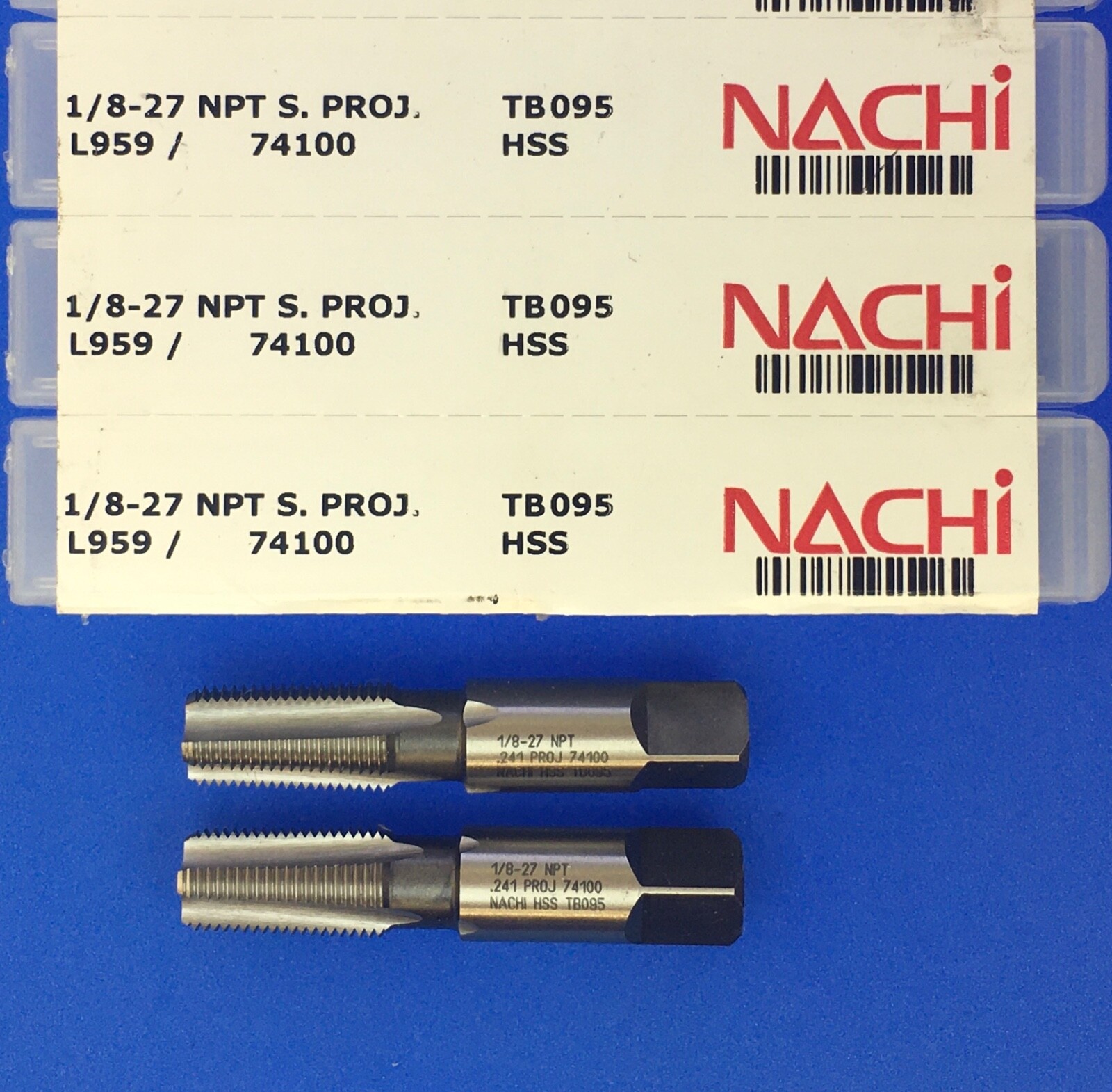 1pc NACHI 1/8 27 NPT Pipe Tap; S. Projection; L959 74100🎯Machinist eBay
