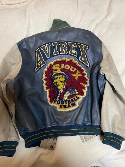 Avirex indian leather best sale jacket