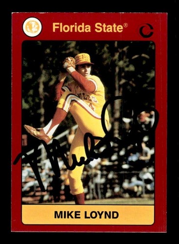 MIKE LOYND SIGNIERT 1991 COLLEGE SAMMLUNG FLORIDA STATE SEMINOLES #81 AUTO