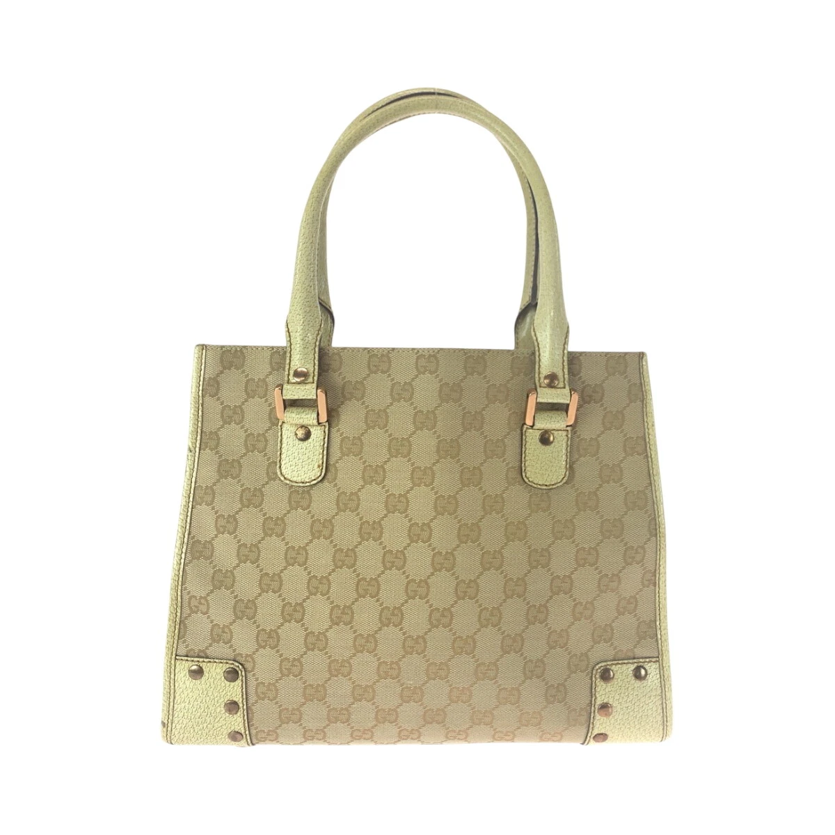 GUCCI 124260 Sac fourre tout sac à main bandoulière beige ivoire GG toile GG