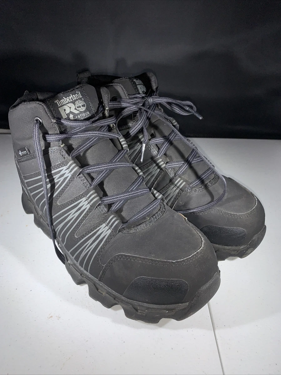 Timberland PRO Mens Powertrain Mid Alloy Safety Toe A11QF Ankle Boot Sz 8