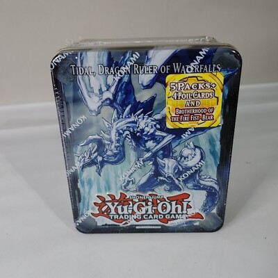 YUGIOH 2013 TIDAL, DRAGON RULER OF WATERFALLS COLLECTORS TIN FACTORY SEALED  NEW