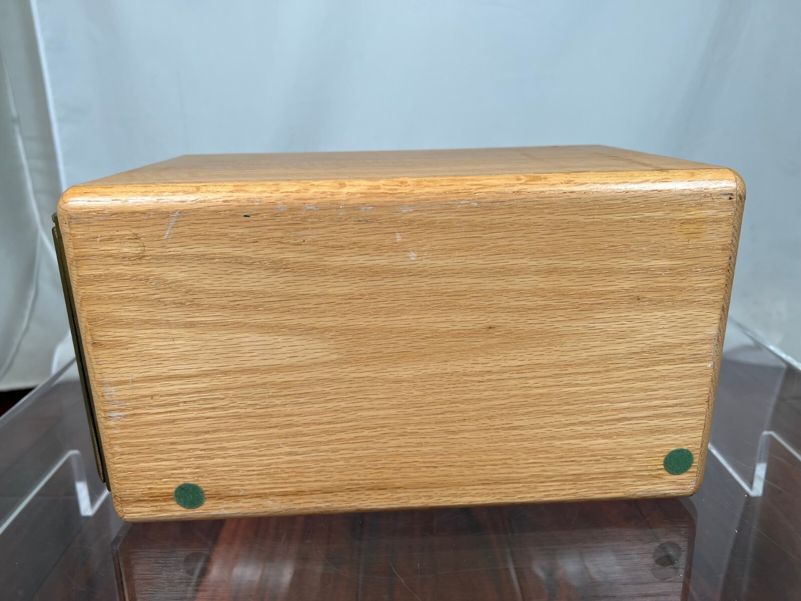 Vintage Post Office Box Door Bank/Gun Safe Red Oak Lock Box Clarkdale