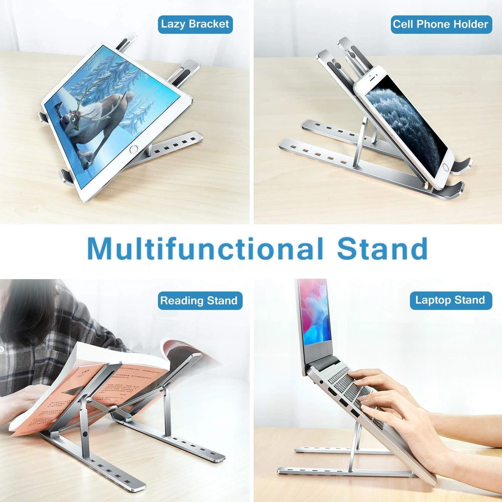 Laptop Stand for Desk, Arae Adjustable Ergonomic Portable Aluminum Laptop Hol...