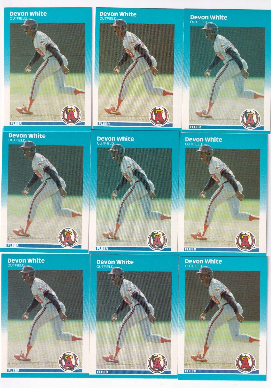 Devon White 1987 Fleer Collectors Lot of 10 Card # U-123 | eBay
