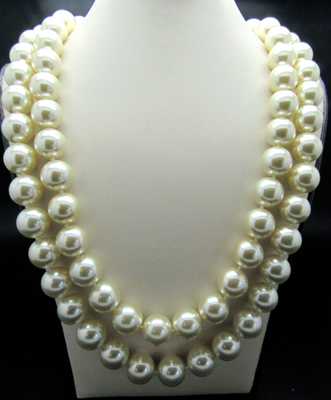 CAMROSE & KROSS JACQULINE KENNEDY JBK LARGE PEARL BLUE CRYSTAL NECKLACE NIB