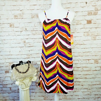 NWT International Concepts INC Size 2 Halter Sun Dress Multi Color Zebra  Print | eBay