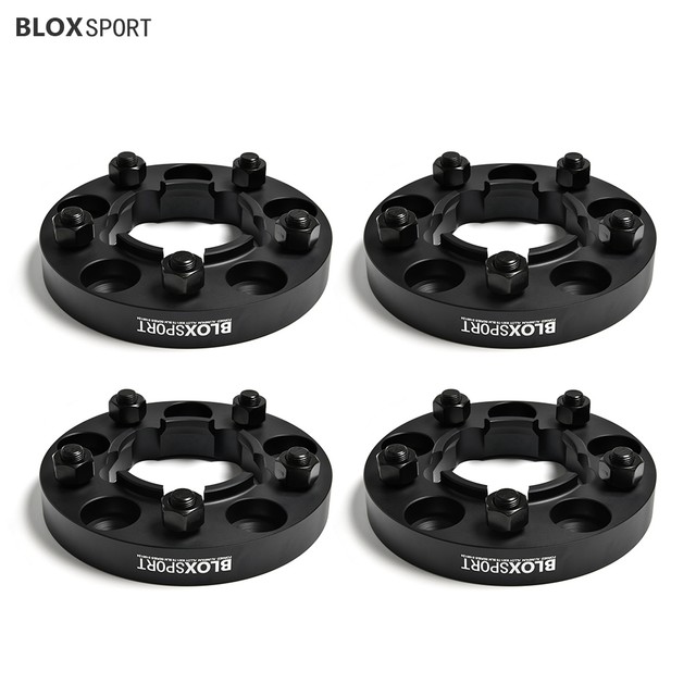 Land Rover Defender 110 90 Hub Centric Wheel Spacers 5x6.5" Black 4Pc 1
