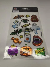 Halloween Theam Laser Stickers Sheet 15 Stickers Fast Free Shipping 