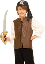 Buccaneer Shirt Caribbean Pirate Fancy Dress Halloween Child Costume Accessory