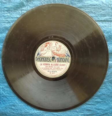 897 78 Runden B. DALMAS M. PARIS DIE FRÖHLICHE WITWE 617/618 PHONODISC CVMG