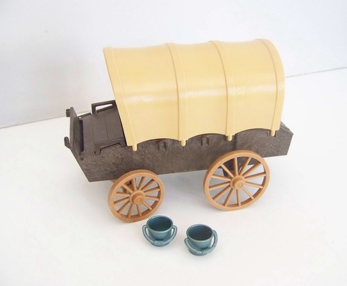 PLAYMOBIL VINTAGE WESTERN lot soldat nordistes chariot canon set 3244 de 1976 #1 EUR 50,00