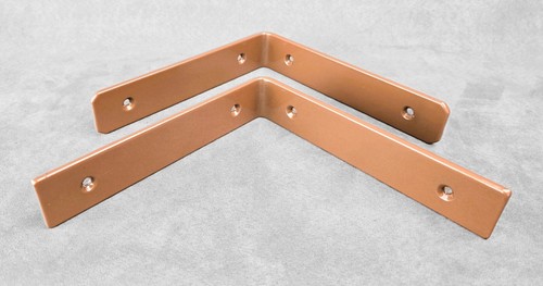 Industrial Handmade Shelf Brackets Heavy Duty PAIR Steel Rustic Scaffold Board - Picture 27 of 63
