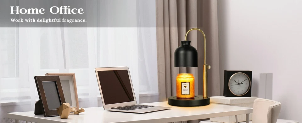 Candle Warmer Lamp, Glass Lamp Candle Warmer with Timer BLACK + Free Candle - Image 4 of 4