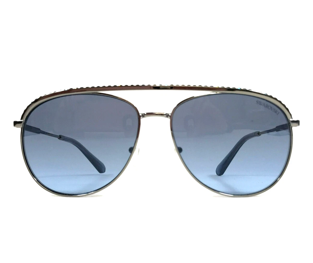 Swarovski Silver Designer Sunglasses for Women for sale | eBay