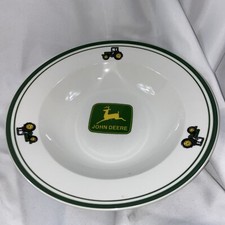 John Deere Tractor 9" Cereal Bowl Soup Dish Agriculture Gibson Vintage