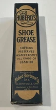 Vintage Huberd’s Shoe Grease Box and Tube