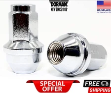 Dorman Set Of 8 Lug Nuts Lincoln Ford F-150 2001-14 OEM Replacement Solid Chrome