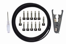 Solderless Instrument Guitar Pedal Custom Cut Cable Kit 6 Pack for Pedalboard 