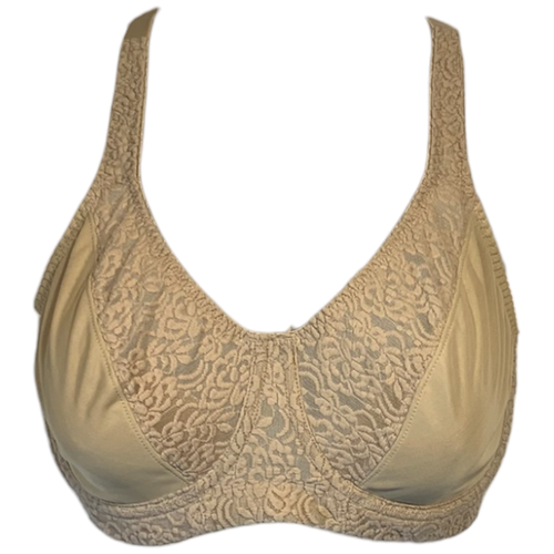 Barely Breezies Stretch Lace Bra with UltimAir Size 40B TAUPE A49331 - Picture 1 of 2