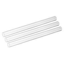3Pcs Clear Rigid Acrylic Pipe 18mm ID x 22mm OD 12" Round Clear Plastic Tube