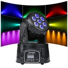 ZKYMZL 7x12W RGBW 4 in 1 LED Stage Lighting with 9/14 CH by DMX512 Control ...