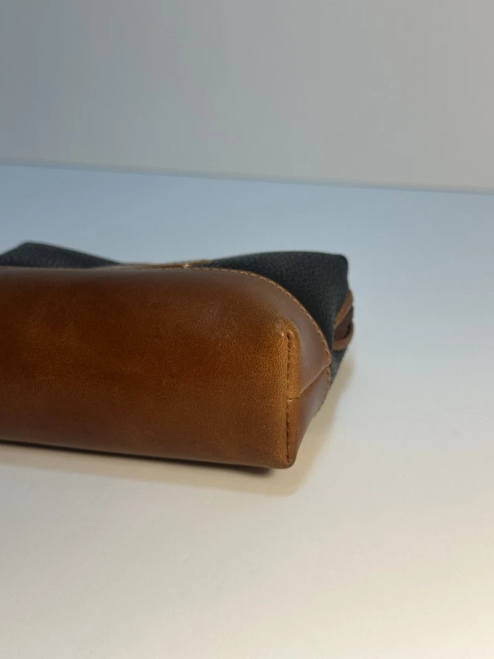 Pierre Balmain Nuevo Bolso Vintage Cuero Negro y Marrón Foto 4 de 4