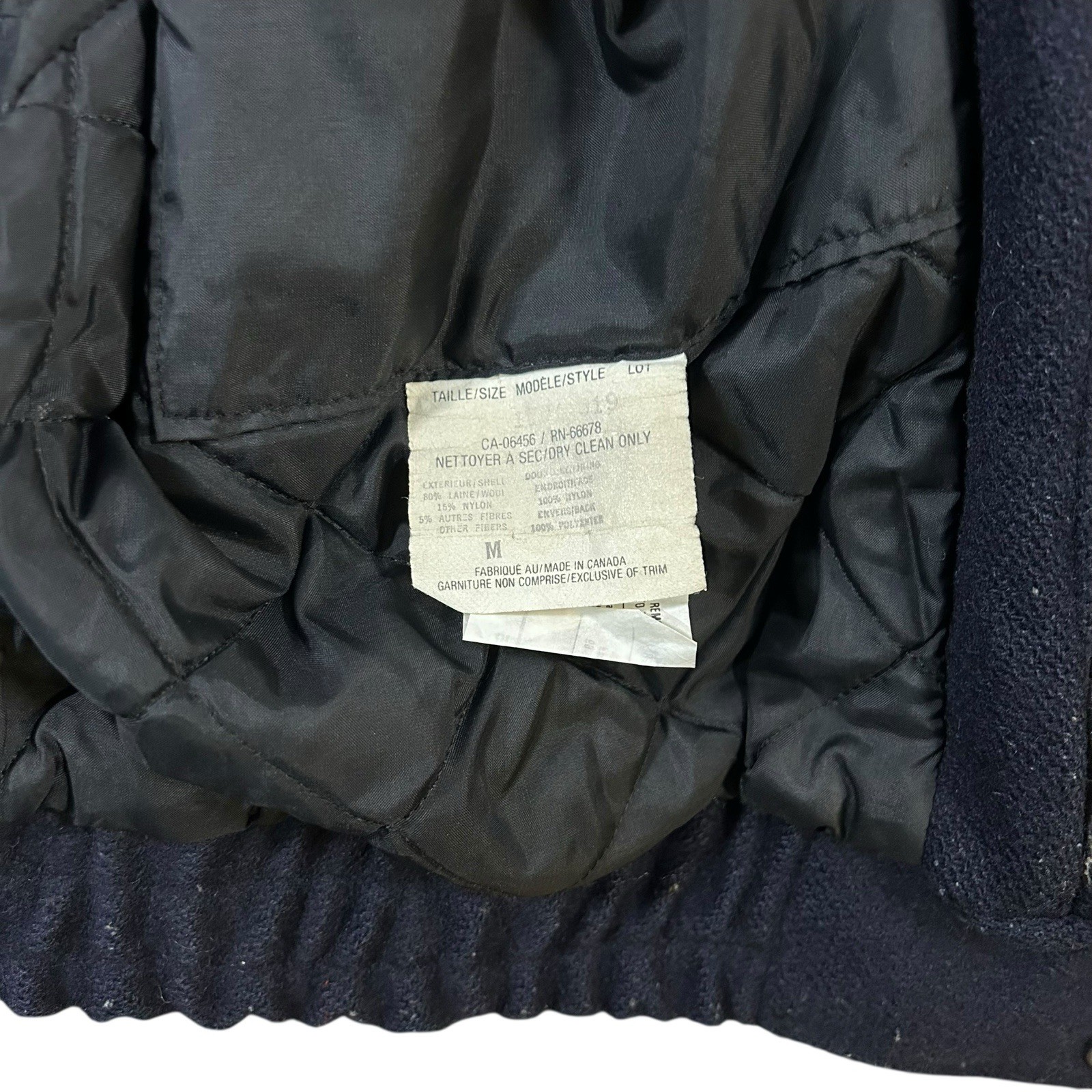 Vintage 70's DASH Mens Size Medium Wool Coat Winter Bomber Varsity Jacket thumbnail 5