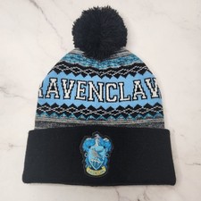 Harry Potter Ravenclaw Blue Beanie Hat Pom Pom Adult Onesize