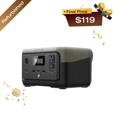 EcoFlow RIVER 2 Portable Power Station 256Wh Generator LFP Certified Refurbished