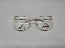 Marchon Vintage Eve Gold Eyeglass Frame 55-16-130