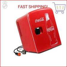 Coca Cola Mini Fridge for Bedroom Skincare Cosmatic Office 4L Small Refrigerator