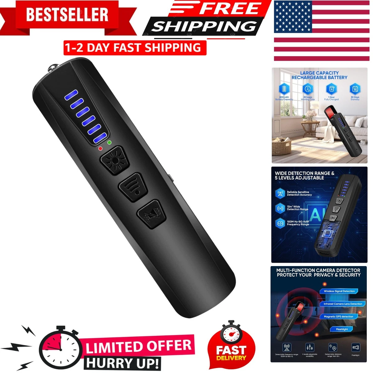 Penna Spia WiFi Con Telecamera Nascosta Full HD 1080P E Audio P2P