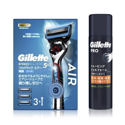 ProGlide Air Electric Shaving Shaver with Shaving Gel Foam, 195g, for Sensitive