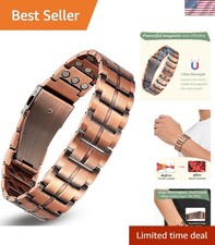 Copper Bracelet for Men, 3X Strength Magnetic Bracelets for Men
