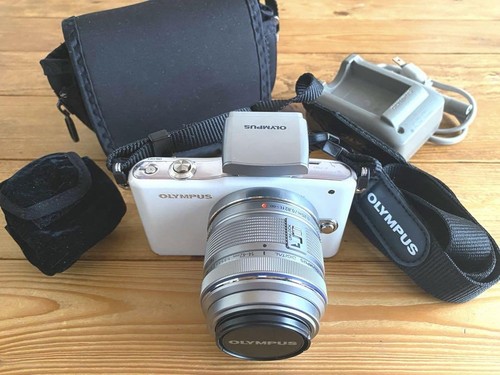 Olympus PEN mini E-PM1 12.3MP Digital Camera White from JP