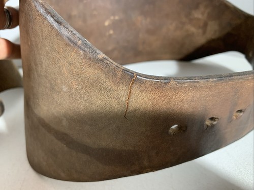 Paar Vintage BFS Leder Gewichthebergürtel Größe Large 34-45,5 - Bild 9 von 17