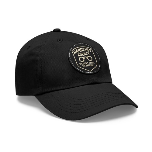 Fantasy Football Draft Hat 2025 Dad Cap – Handcuff Agency Security Leather Patch - Picture 24 of 46