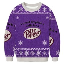 DR PEPPER Ugly Christmas Sweatshirt S-6XL