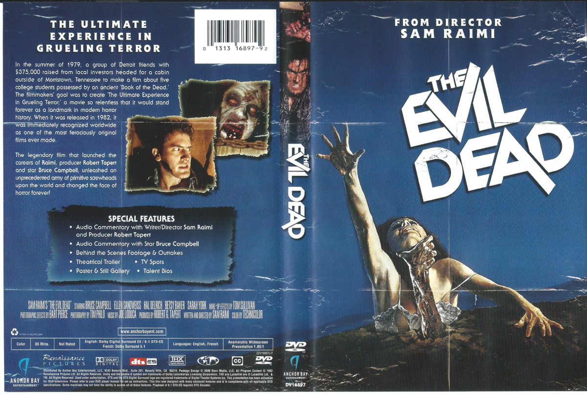 The Evil Dead 1981 (DVD, 2009) Raimi, Campbell, Just the Horror