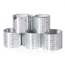 PP OPOUNT 2360 PCS Self Adhesive Mosaic Tiles, 5 x 5 mm 2360 PCS, Silver