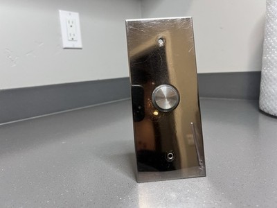 Vintage Otis Elevator Hall Single Button Terminal Fixture Amber BY93