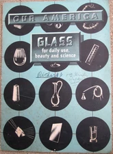 Our America Glass for Daily Use Sticker Book SSPB Coca-Cola Bottlers 40's?