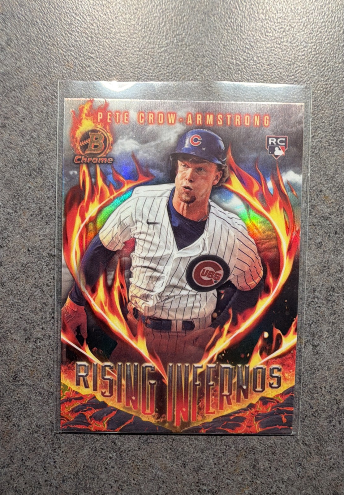 2024 Bowman - Rising Infernos Pete Crow-Armstrong #RI-4 (RC)